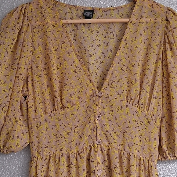 Floral Semi Sheer Summer Maxi Dress Size S - Picture 8 of 16